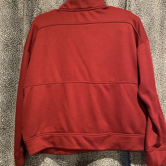 Burgundy Half-Zip Sweater - Picture 4 of 5